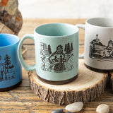 sasquatch illustrated ceramic mug 20 oz by Two Little Fruits