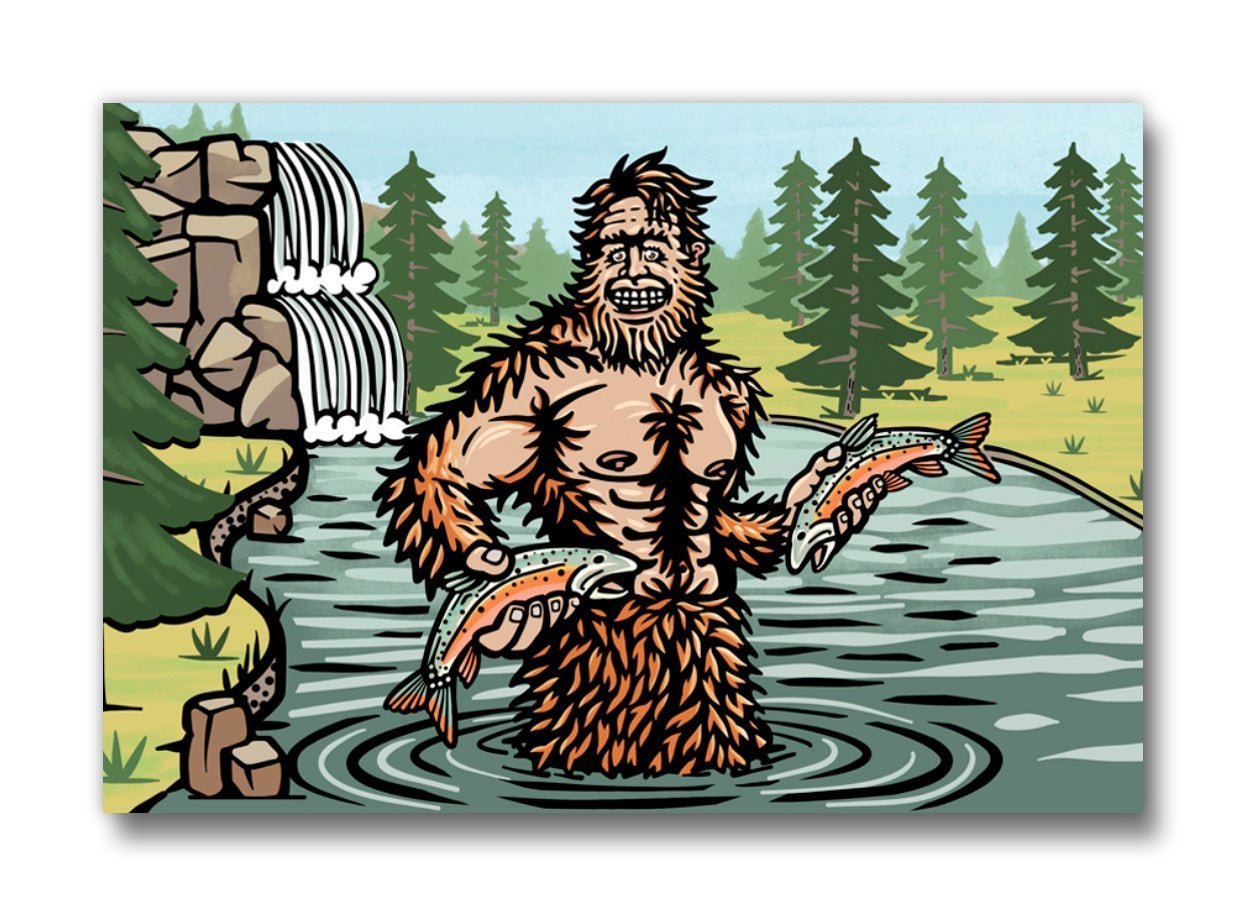 Sasquatch Fridge Magnet - Fridge Magnets - Two Little Fruits - Two Little Fruits