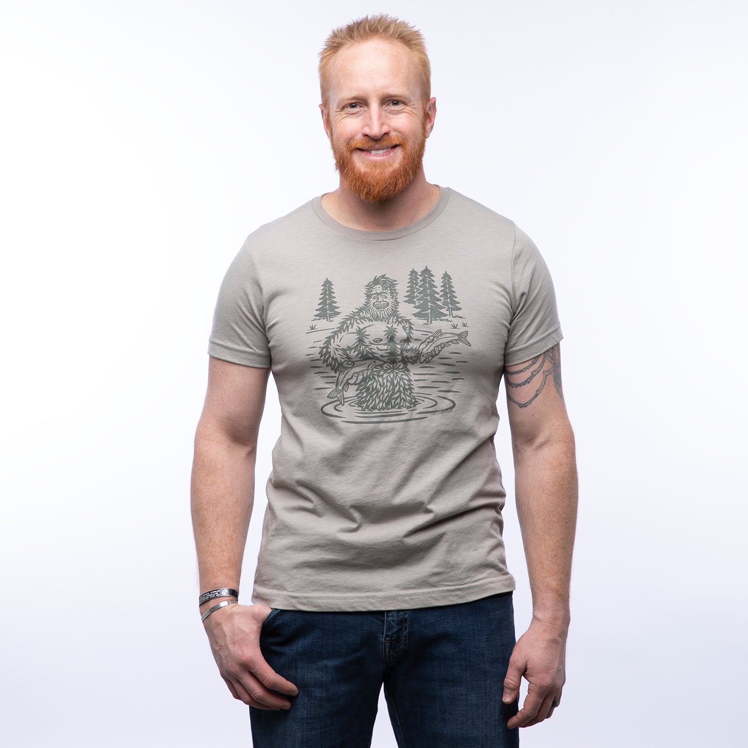 Sasquatch Graphic T-Shirt - Eco - Friendly, Soft 100% Cotton, Unisex Fit, Made in USA - Tee Shirts - Two Little Fruits - Two Little Fruits