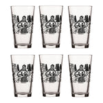 Sasquatch Pint Glass - 16oz Black Beer Glass with Original Fishing Design for Fun Gatherings - Pint Glass - Two Little Fruits - Two Little Fruits