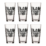 Sasquatch Pint Glass - 16oz Black Beer Glass with Original Fishing Design for Fun Gatherings - Pint Glass - Two Little Fruits - Two Little Fruits