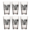 Sasquatch Pint Glass - 16oz Black Beer Glass with Original Fishing Design for Fun Gatherings - Pint Glass - Two Little Fruits - Two Little Fruits
