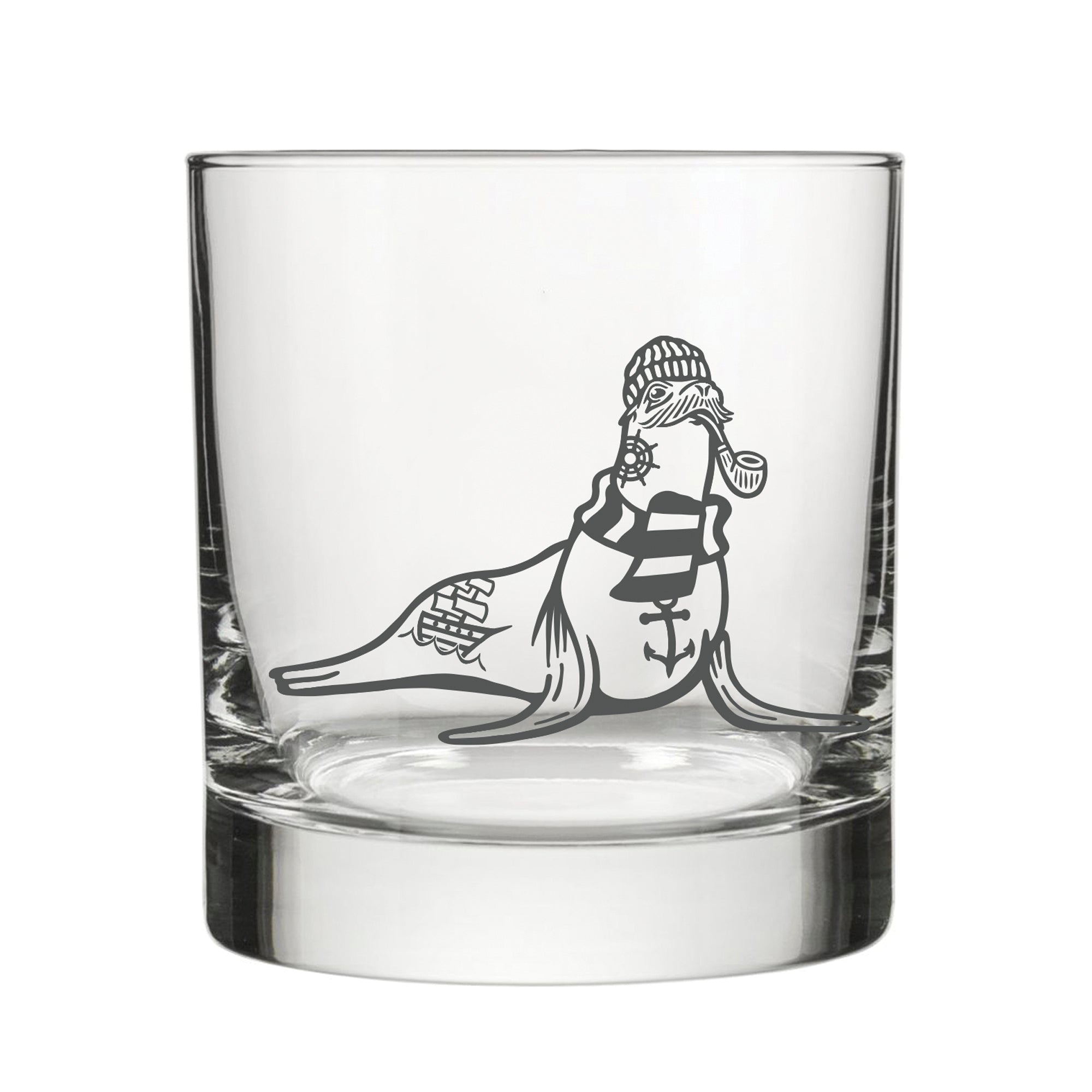 Sea Lion Rocks Glass - Rocks Glass - Two Little Fruits - Two Little Fruits