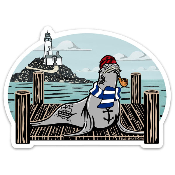 Sea Lion Sticker - Sticker - Two Little Fruits - Two Little Fruits