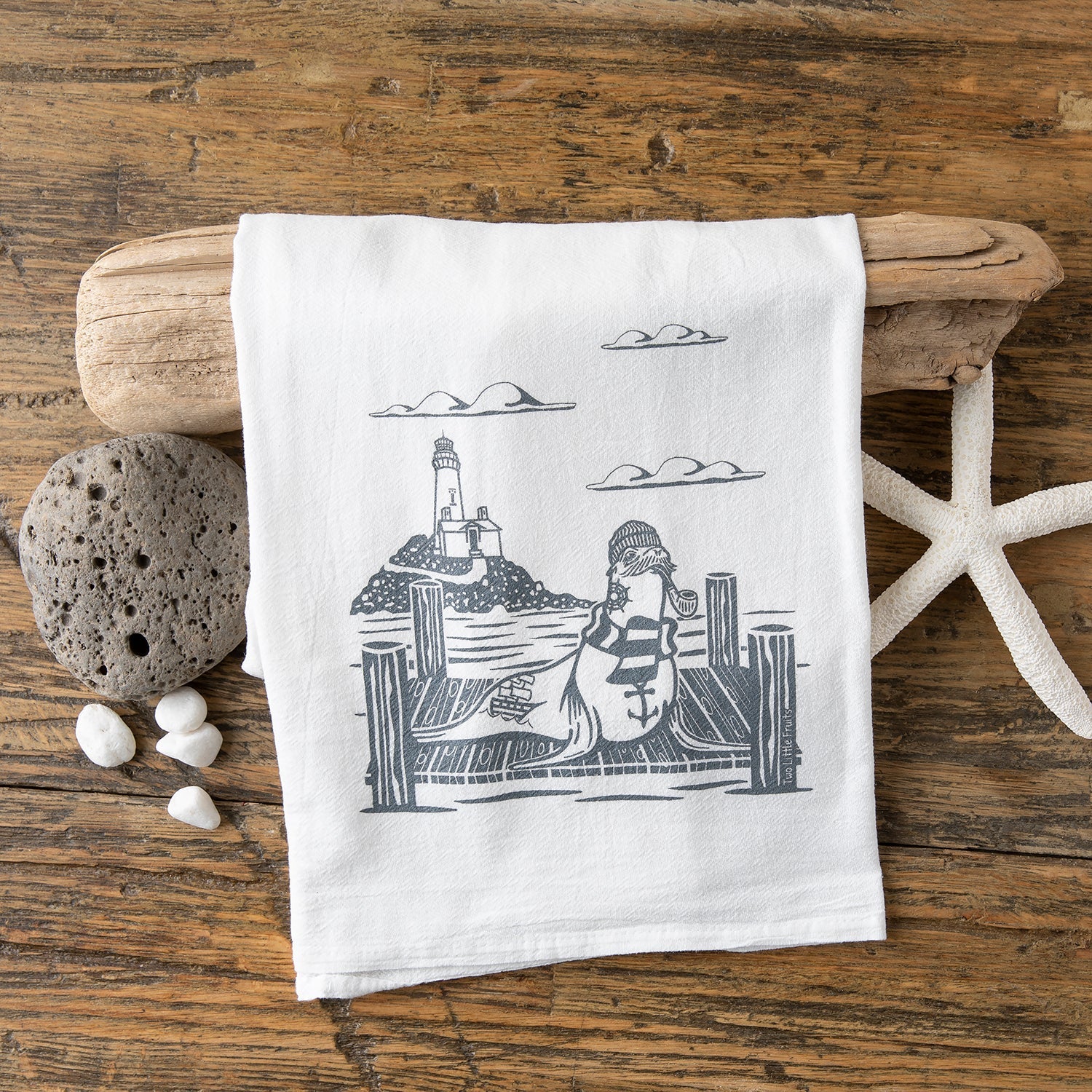 Sea Lion Tea Towel - Tea Towels - Two Little Fruits - Two Little Fruits