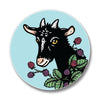 Set of 4 Vibrant Goat Ceramic Drink Coasters with Cork Backing - Perfect for Home Decor - Coasters - Two Little Fruits - Two Little Fruits