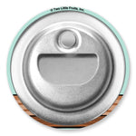 Back view of the Sexy Potted Plants Magnetic Bottle Opener showing the durable metal finish, perfect for beaming charm in your potted plants decor.