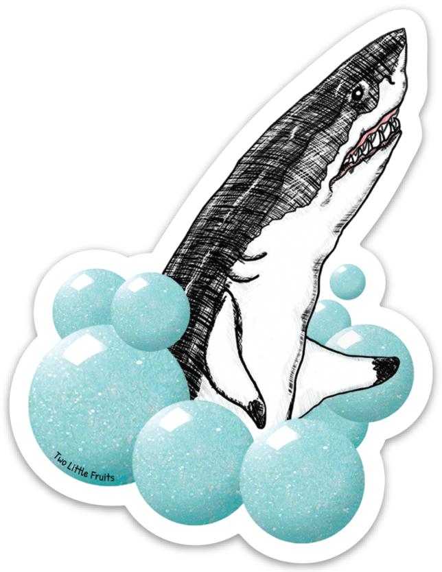 Shark Sticker - Sticker - Two Little Fruits - Two Little Fruits