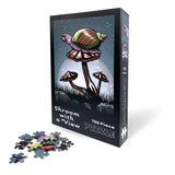 Shroom With A View 750 - Piece Mushroom Puzzle Art - Vibrant Snail Design for Cozy Afternoons - Puzzles - Two Little Fruits - Two Little Fruits