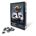 Shroom With A View 750-Piece Mushroom illustrated puzzle by Two Little Fruits