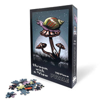 Shroom With A View 750-Piece Mushroom illustrated puzzle by Two Little Fruits