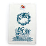 Skipper The Sea Lion & Puffy The Blowfish Tea Towel Set - 100% Cotton, Eco - Friendly, Hand - Illustrated - Tea Towels - Two Little Fruits - Two Little Fruits