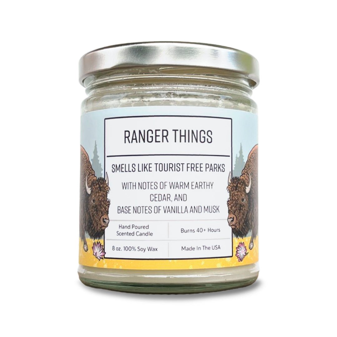 Sleepin' Around & Ranger Things Scented Candles for Home - 100% Soy Wax, 40+ Hour Burn Time - Soy Candles - Two Little Fruits - Two Little Fruits
