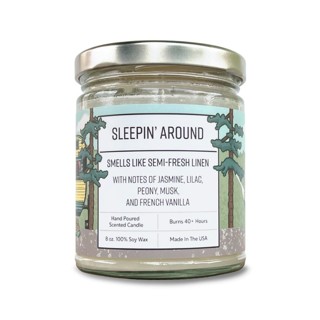 Sleepin' Around & Ranger Things Scented Candles for Home - 100% Soy Wax, 40+ Hour Burn Time - Soy Candles - Two Little Fruits - Two Little Fruits