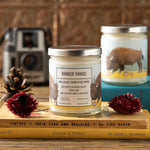 Sleepin' Around & Ranger Things Scented Candles for Home - 100Soy Wax, 40+ Hour Burn Time - Soy Candles - Two Little Fruits - Two Little Fruits