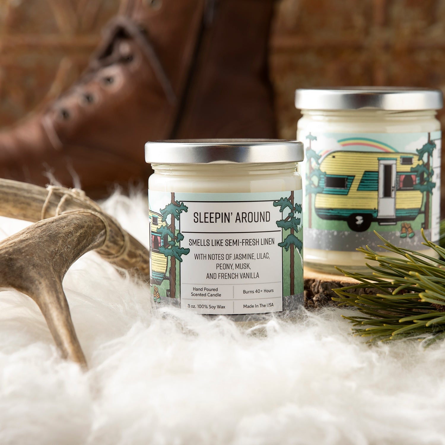 Sleepin' Around & Ranger Things Soy Candle Set - Soy Candles - Two Little Fruits - Two Little Fruits