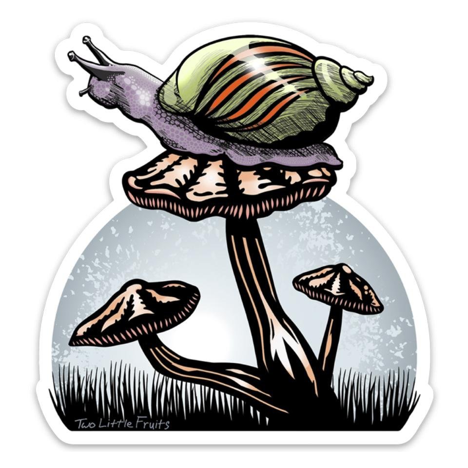 Snail Sticker - Sticker - Two Little Fruits - Two Little Fruits