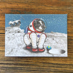 Space Dog illustrated fridge magnet by Two Little Fruits