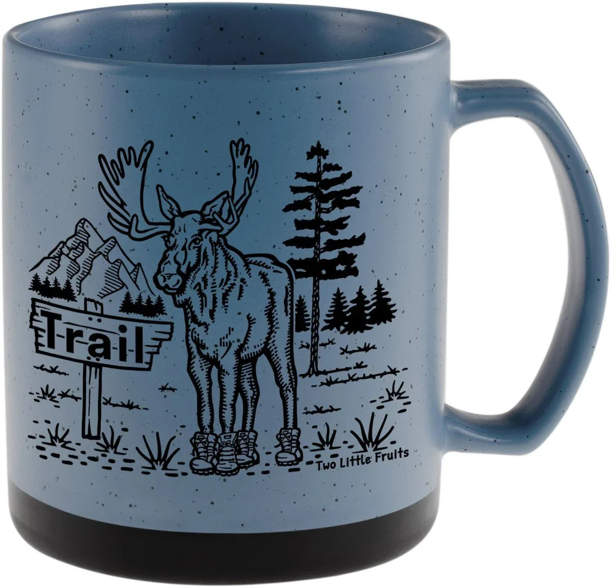 Moose In Boots illustrated mug by Two Little Fruits
