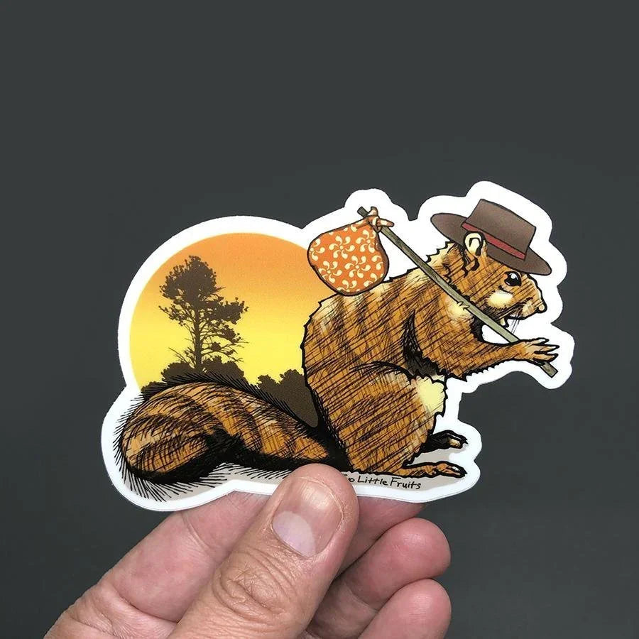 Squirrel Sticker - Sticker - Two Little Fruits - Two Little Fruits