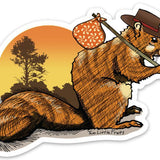 Squirrel Sticker - Sticker - Two Little Fruits - Two Little Fruits