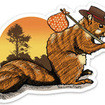 Squirrel Sticker - Sticker - Two Little Fruits - Two Little Fruits