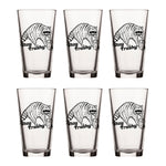 Stay Trashy Raccoon Beer Glass - Unique 16 Oz Pint Glass with Fun Artwork - Made in USA - Pint Glass - Two Little Fruits - Two Little Fruits