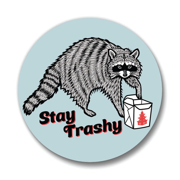 Stay Trashy Raccoon Magnetic Bottle Opener - Soft Matte Bottle Openers - Two Little Fruits - Two Little Fruits