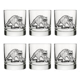 Stay Trashy Raccoon Whiskey Glass - Cute 10 Oz Rocks Glass with Fun Artwork - Rocks Glass - Two Little Fruits - Two Little Fruits