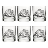 Stay Trashy Raccoon Whiskey Glass - Cute 10 Oz Rocks Glass with Fun Artwork - Rocks Glass - Two Little Fruits - Two Little Fruits