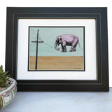 Stunning Elephant illustrated art print by Two Little Fruits