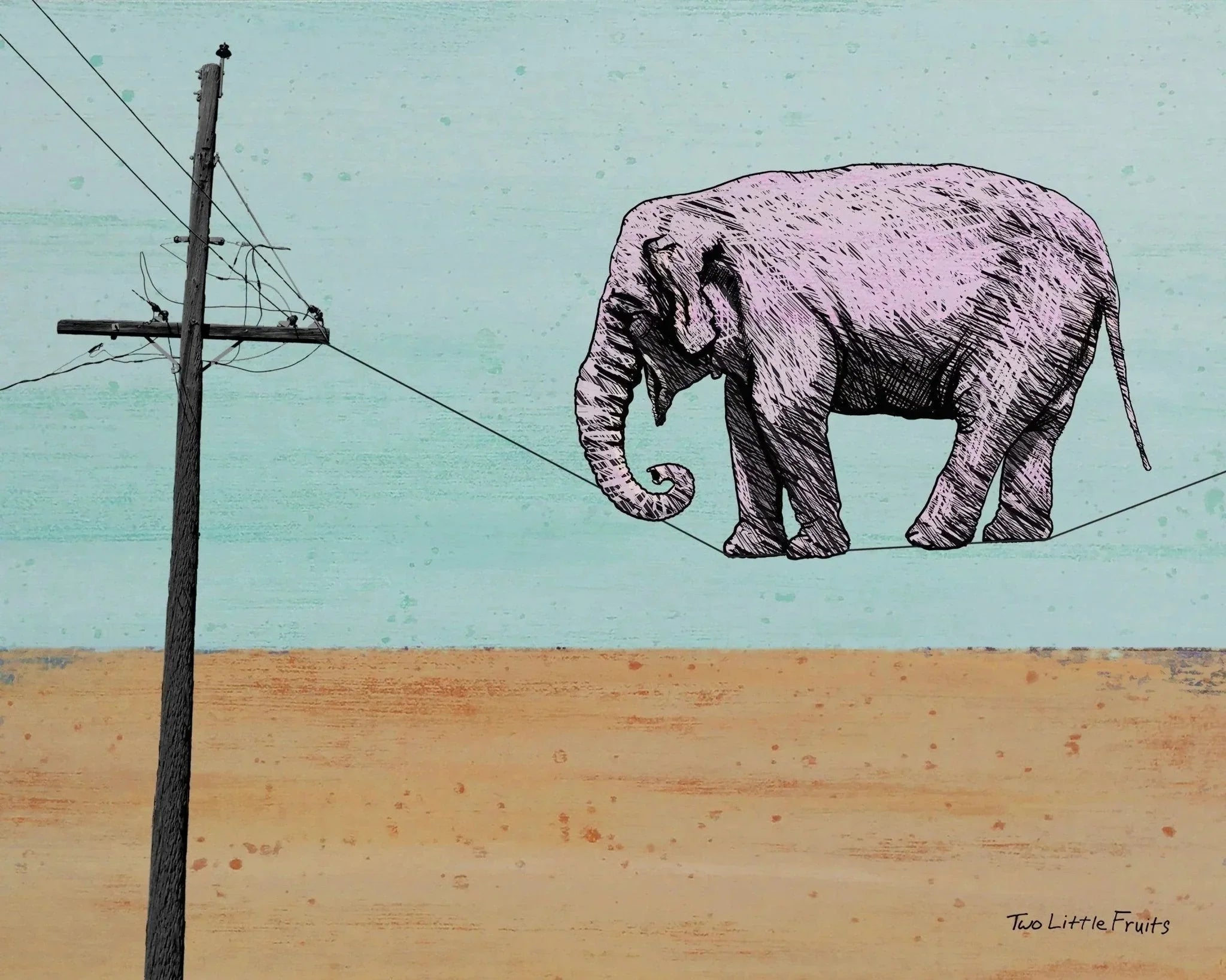 Stunning Elephant Art Print - Majestic Wall Decor for Home or Office (Sizes 8x10 & 11x14)