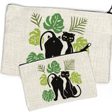 Stylish Cat Zipper Pouch - Versatile Travel Organizer in 2 Sizes for Chic Lifestyle - Zipper Pouches - Two Little Fruits - Two Little Fruits