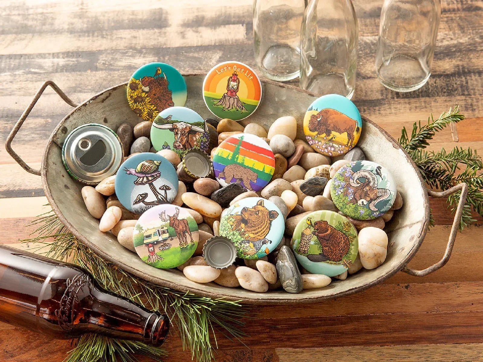 Sweater Buck Magnetic Bottle Opener with Cap Catcher - Soft Touch, Weather & Scuff Resistant - Soft Matte Bottle Openers - Two Little Fruits - Two Little Fruits