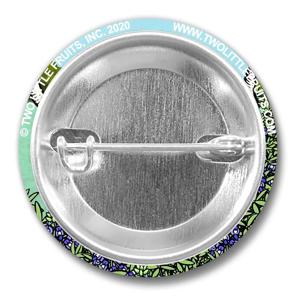 Texas Longhorn Pin - 1.25" Soft - Touch Matte Finish, Weather - Resistant, Scuff - Resistant - Button Pins - Two Little Fruits - Two Little Fruits