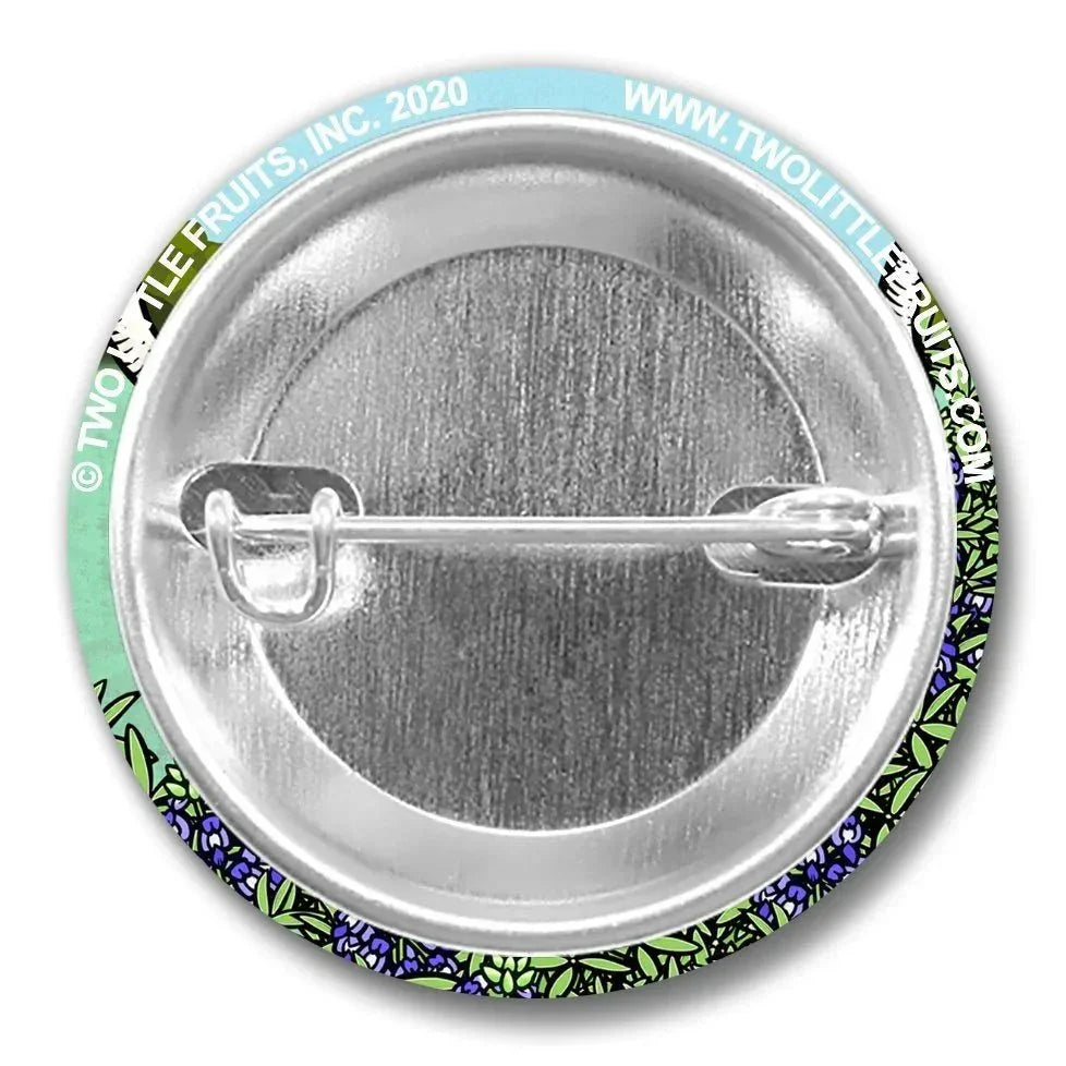 Texas Longhorn Pin - 1.25" Soft - Touch Matte Finish, Weather - Resistant, Scuff - Resistant - Button Pins - Two Little Fruits - Two Little Fruits