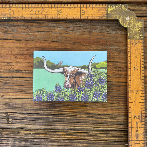 Texas Longhorn Steer Magnet - Fridge Magnets - Two Little Fruits - Two Little Fruits