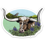 Texas Longhorn Sticker - Sticker - Two Little Fruits - Two Little Fruits