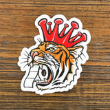 Corona King Tiger illustrated vinyl sticker by Two Little Fruits