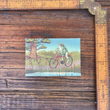 Toadster Frog Fridge Magnet - Cute 2" x 3" Artwork, Strong Magnet, Weather - Resistant Design - Fridge Magnets - Two Little Fruits - Two Little Fruits