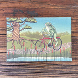 Toadster Frog illustrated fridge magnet by Two Little Fruits