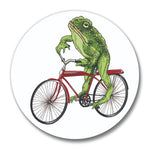 Toadster Frog on Bike Bottle Opener - Soft Matte Bottle Openers - Two Little Fruits - Two Little Fruits