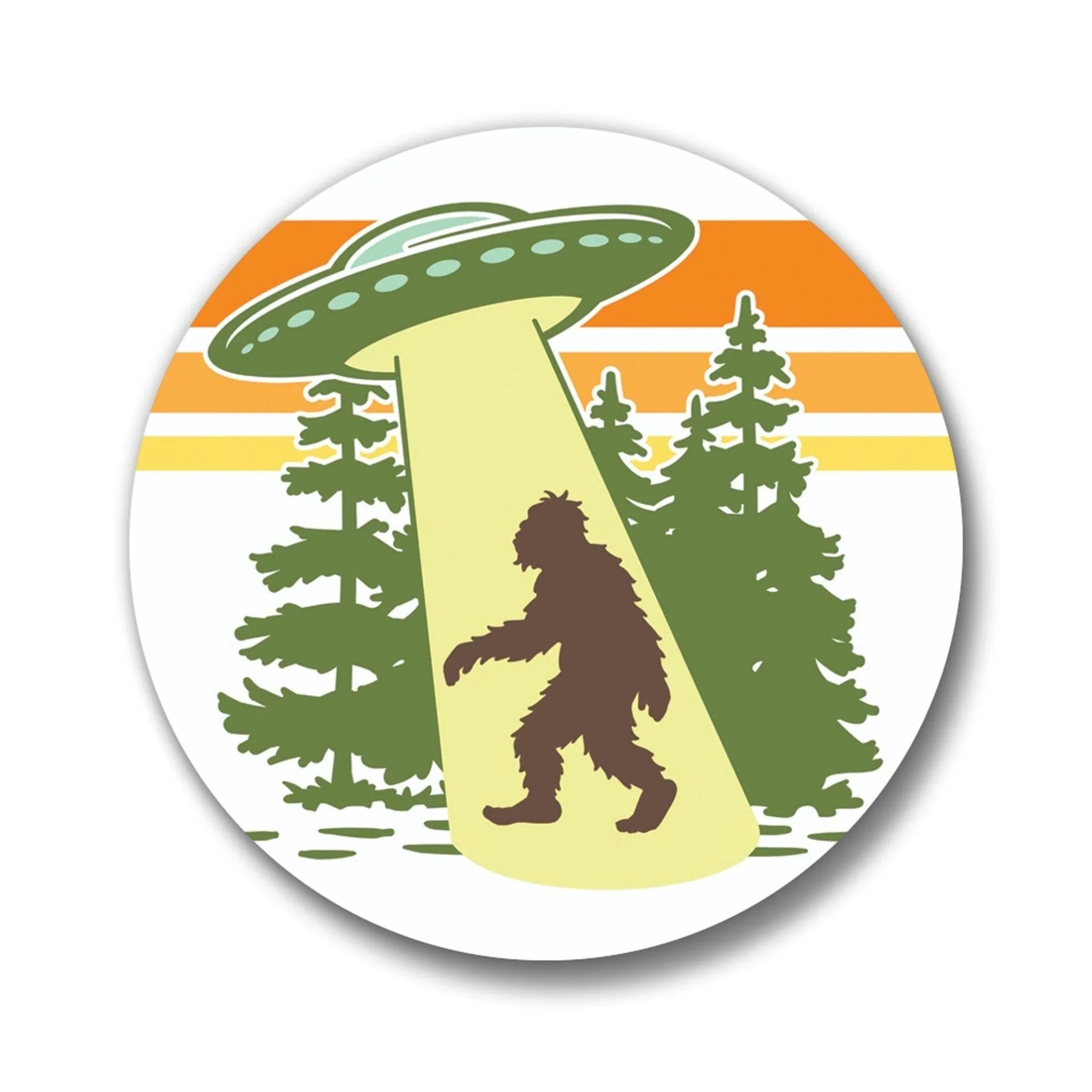 UFO illustrated button pin by Two Little Fruits