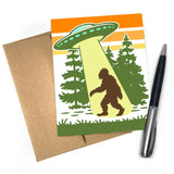 UFO illustrated greeting card by Two Little Fruits