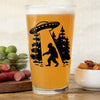 UFO Pint Glass with Sasquatch Illustration - Fun 16 Oz Beer Glass for Parties and Gifting - Pint Glass - Two Little Fruits - Two Little Fruits