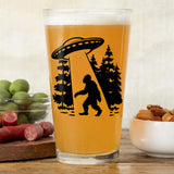 UFO illustrated pint glass by Two Little Fruits