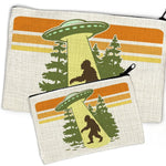 UFO Sasquatch Pouch - Adorable Zipper Pouch for Travel, Cosmetics & Organization - 2 Sizes Available - Zipper Pouches - Two Little Fruits - Two Little Fruits