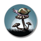 Unique Coffee Table Coasters - Colorful 4" Diameter Mushroom Ceramic Design by Two Little Fruits - Coasters - Two Little Fruits - Two Little Fruits