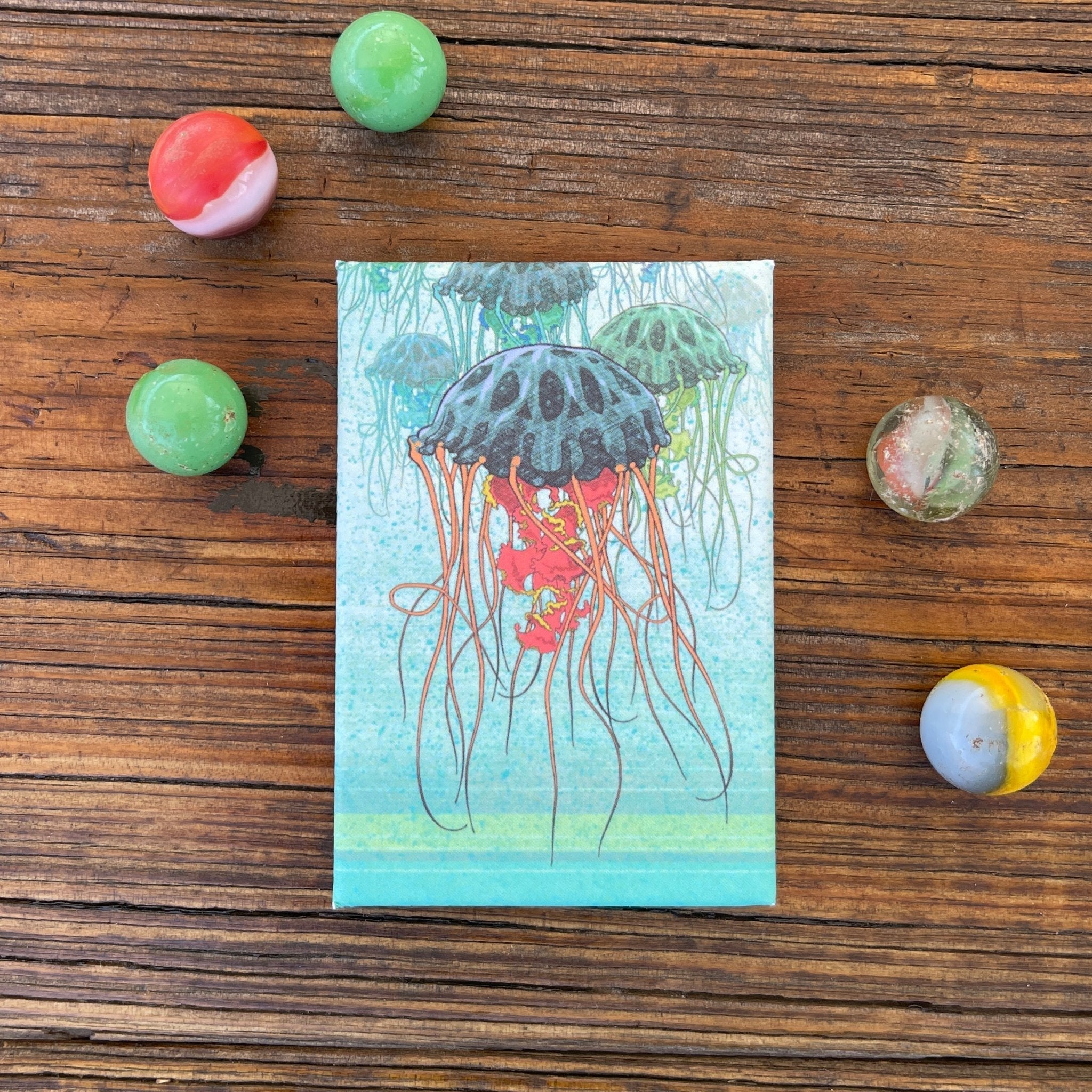 Unique Jellyfish Fridge Magnet - 2" x 3" Art Magnet, Durable & Weather - Resistant Design - Fridge Magnets - Two Little Fruits - Two Little Fruits