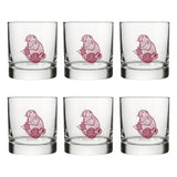 Unique Knitting Rocks Glass with Mauve Marmot Design – Perfect Gift for Knitting Lovers - Rocks Glass - Two Little Fruits - Two Little Fruits